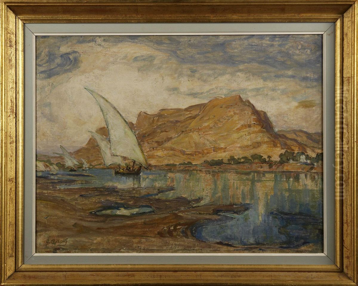 Batar Pa Nilen Oil Painting by Anna Katarina Boberg