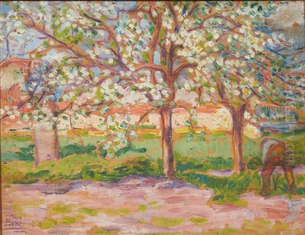 Printemps Oil Painting by Jean Misceslas Peske
