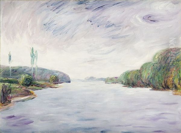 Seaside Landscape Oil Painting by Jean Misceslas Peske