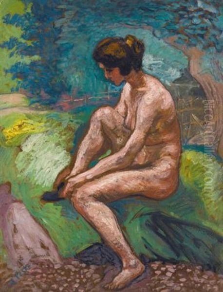Nude Oil Painting by Jean Misceslas Peske