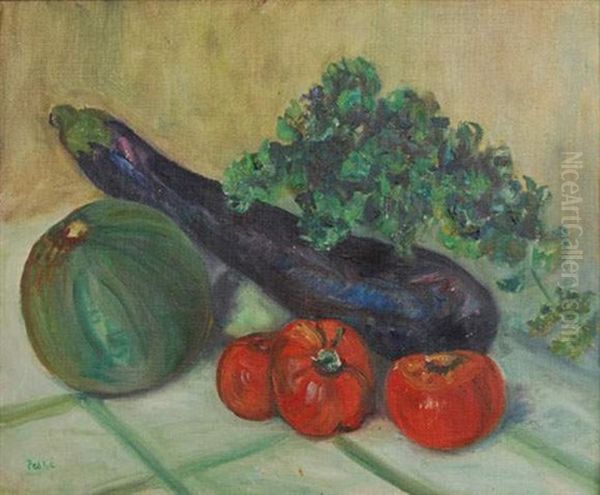 Nature Morte Aux Legumes Oil Painting by Jean Misceslas Peske