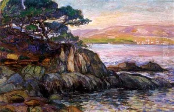 Au Bord De La Mer Oil Painting by Jean Misceslas Peske