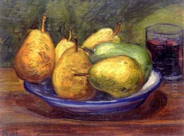 Nature Morte Aux Poires Oil Painting by Jean Misceslas Peske