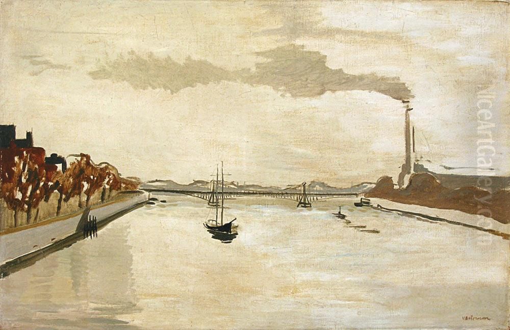 La Seine Oil Painting by Vladimir Boberman