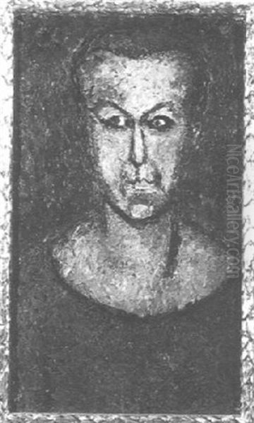 Autoportait Oil Painting by Jean Misceslas Peske