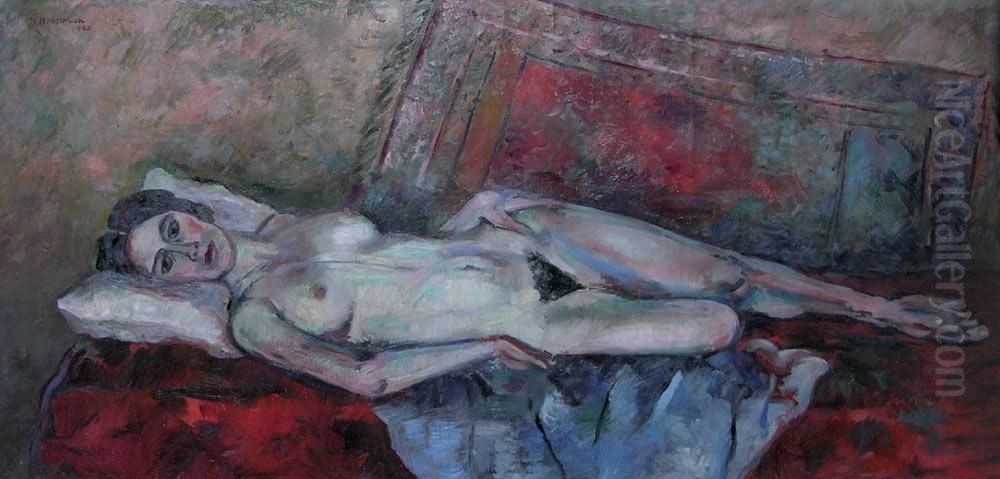 Nu Allonge Oil Painting by Vladimir Boberman