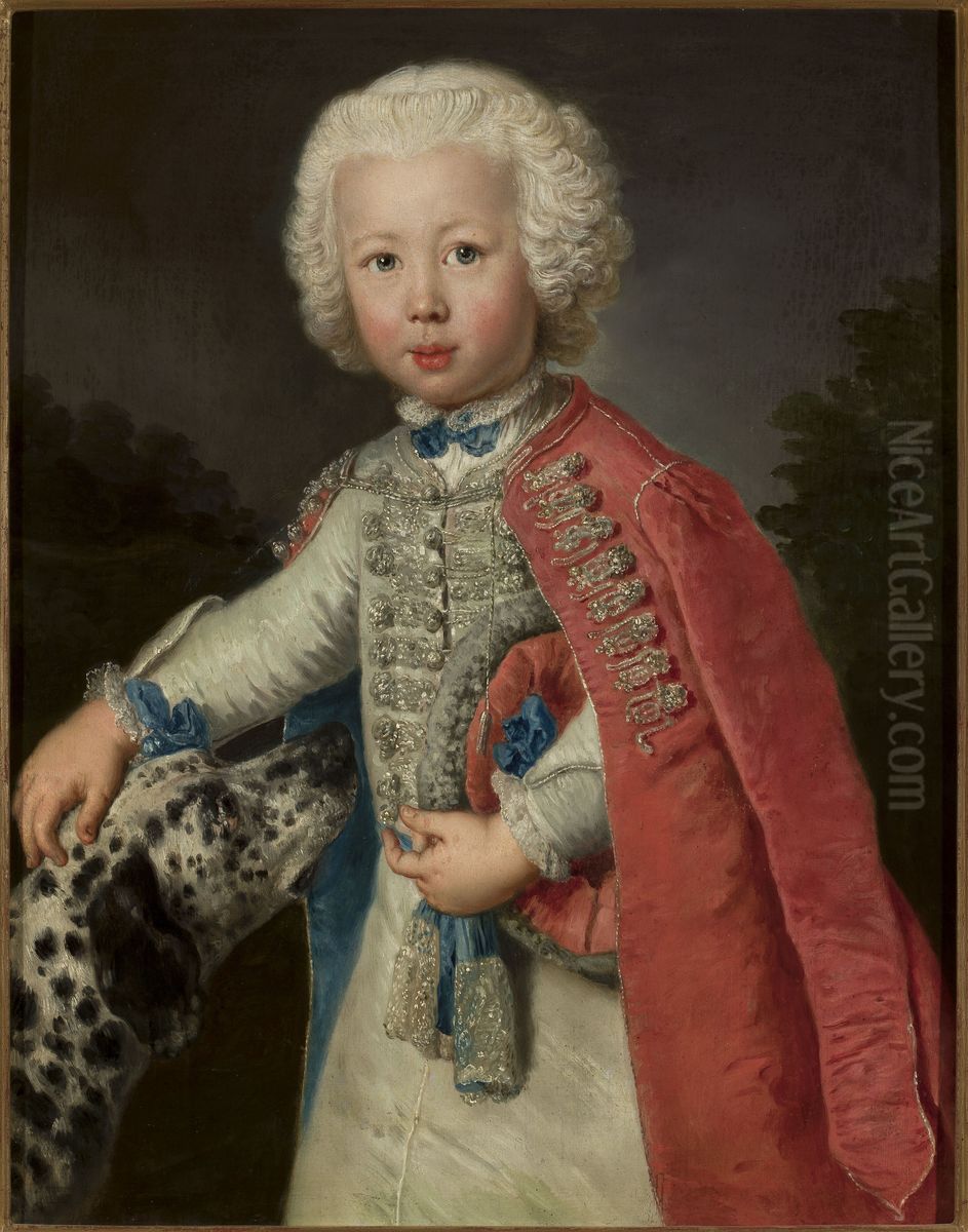 Portrait Of A Boy Oil Painting by Antoine Pesne