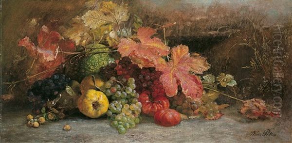 Herbstliches Fruchtestilleben Oil Painting by Anna Peters