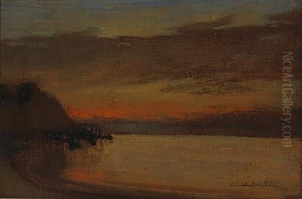 Sunrise Oil Painting by Charles Rollo Peters