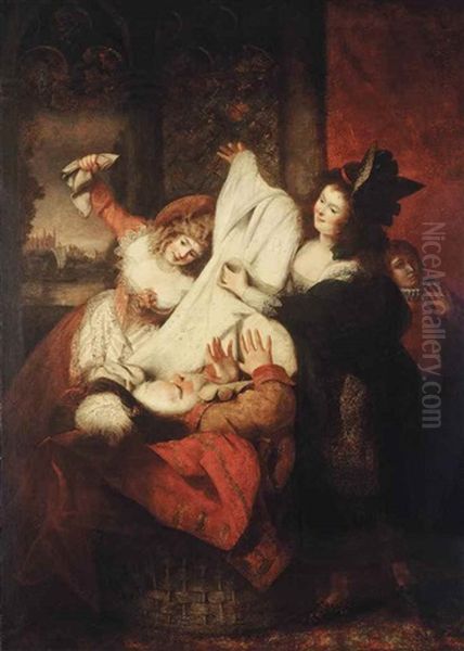The Merry Wives Of Windsor, Act Iii, Scene Iii Oil Painting by Rev. Matthew William Peters