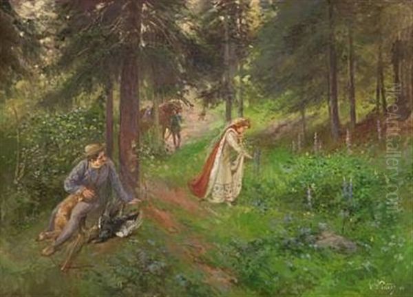 Untitled Oil Painting by Wilhelm Otto Peters