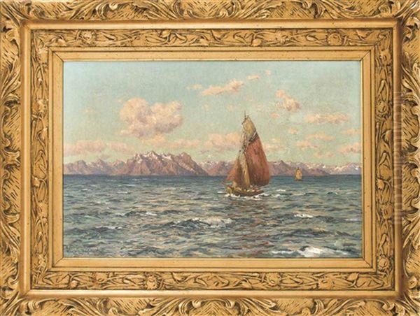 Lofoten Oil Painting by Heinrich Petersen
