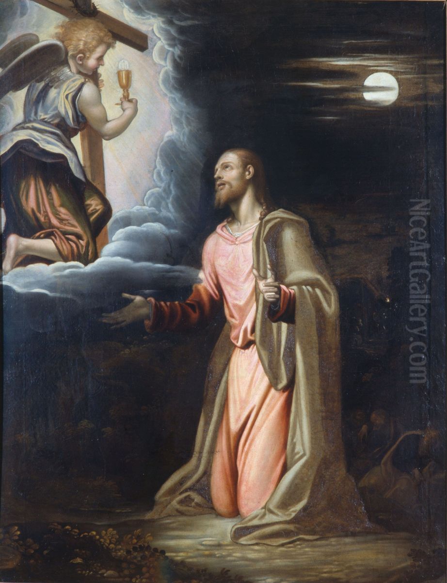 Cristo Nell'orto Oil Painting by Simone Peterzano