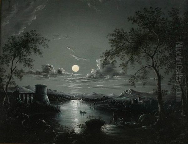 Moonlight View Oil Painting by Sebastian Pether