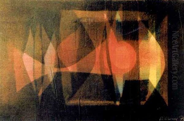 Rosenstrauss In Messingvase Oil Painting by Eugene Petit