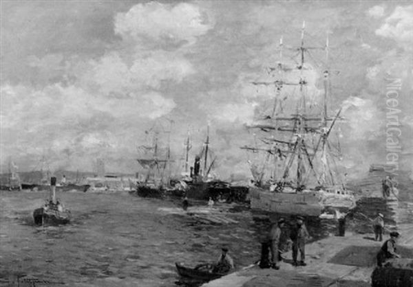 Hors- Concours Oil Painting by Edmond Marie Petitjean