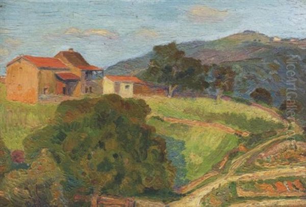 Paysage Rural Oil Painting by Hippolyte Petitjean