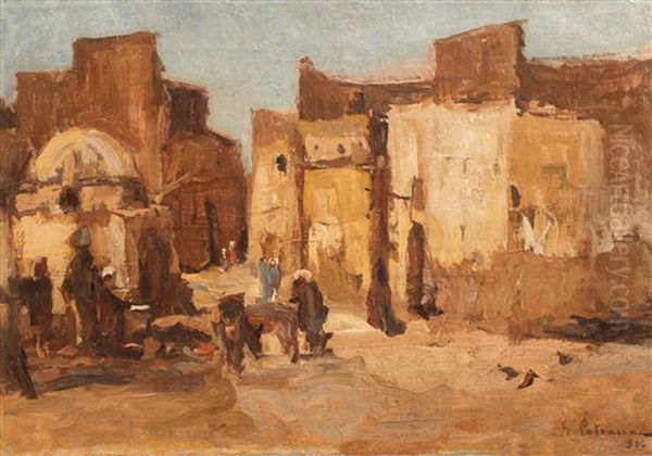 Scena Din Assuan Oil Painting by Petrascu Gheorghe