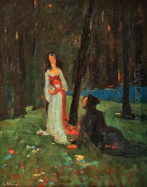 Poveste Oil Painting by Petrascu Gheorghe