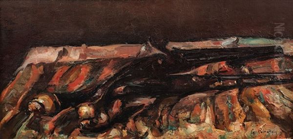 Arme De Duel Oil Painting by Petrascu Gheorghe