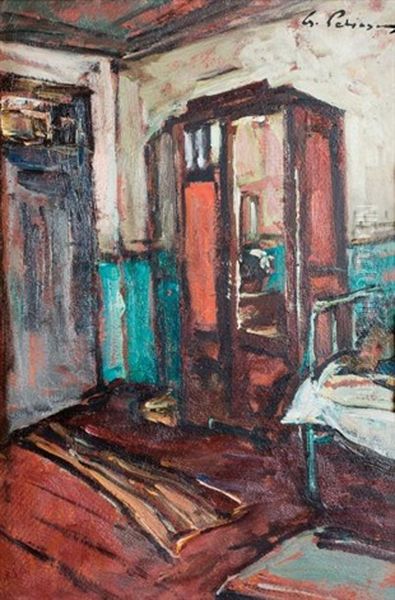 Interieur De Chambre Oil Painting by Petrascu Gheorghe