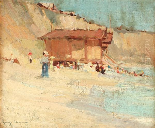 Plaja La Constanta Oil Painting by Petrascu Gheorghe