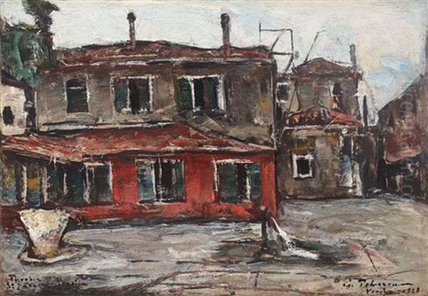 Venetia Oil Painting by Petrascu Gheorghe