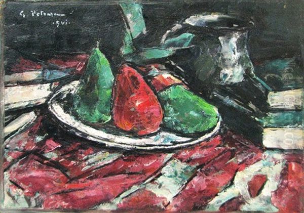 Still Life With Fruit Oil Painting by Petrascu Gheorghe