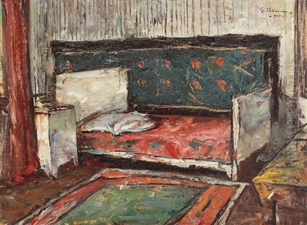 Interior La Targoviste Oil Painting by Petrascu Gheorghe