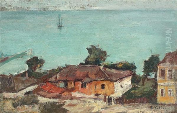 Case La Constanta Oil Painting by Petrascu Gheorghe