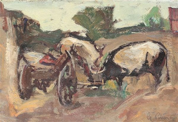 Household Oil Painting by Petrascu Gheorghe