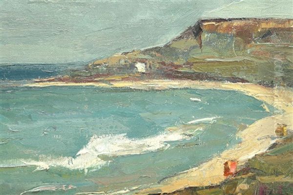 Golf At Balcic Oil Painting by Petrascu Gheorghe