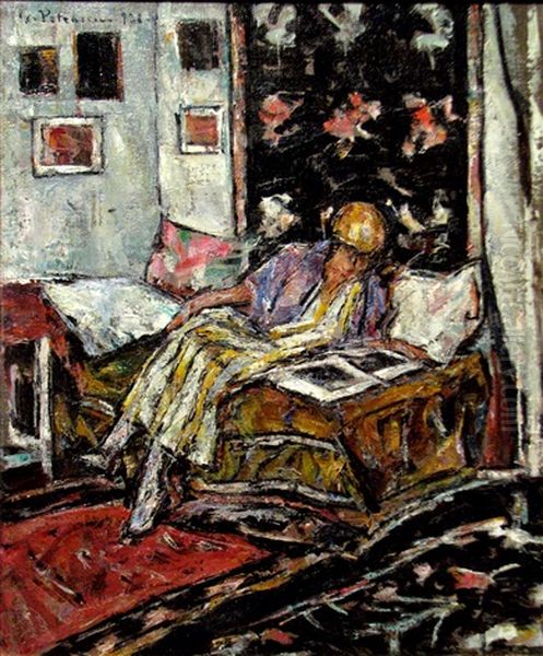 Woman Inside Oil Painting by Petrascu Gheorghe