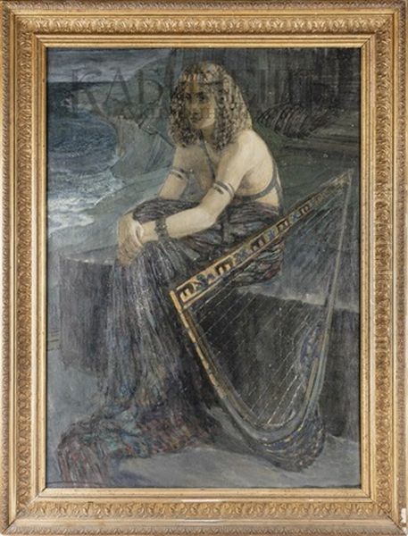 Orpheus Oil Painting by Kuzma Sergievitch Petrov-Vodkin