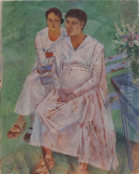 Maternity Oil Painting by Kuzma Sergievitch Petrov-Vodkin