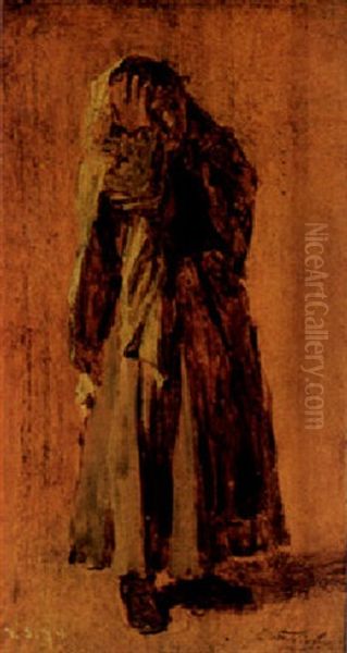 Kleine Venezianerin Oil Painting by August Xaver Karl von Pettenkofen