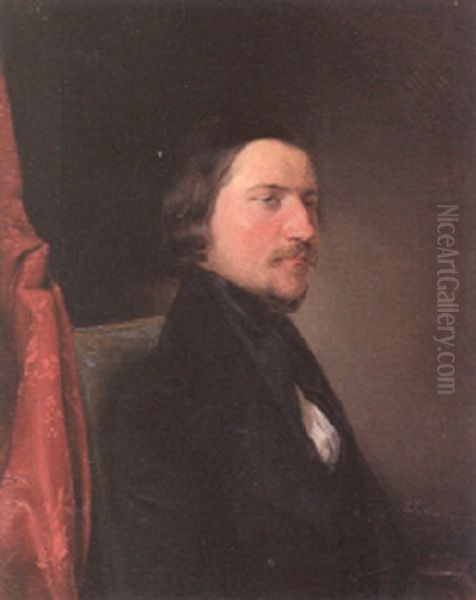 August Semeleder Oil Painting by August Xaver Karl von Pettenkofen