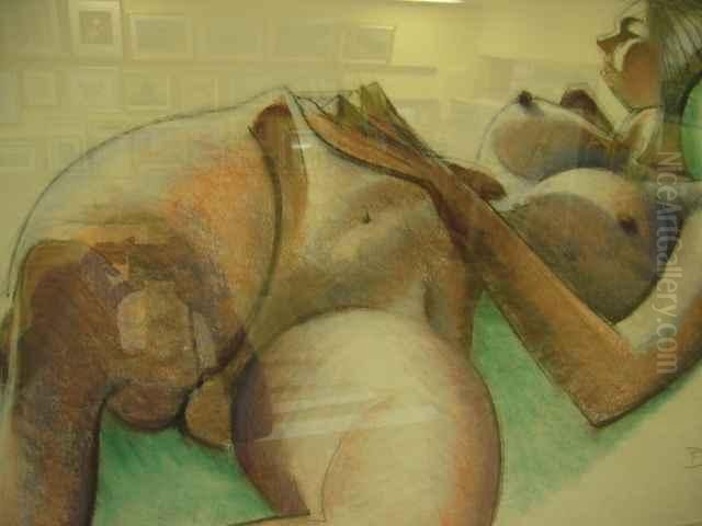 Nude Oil Painting by Johan Jacob Bodaan