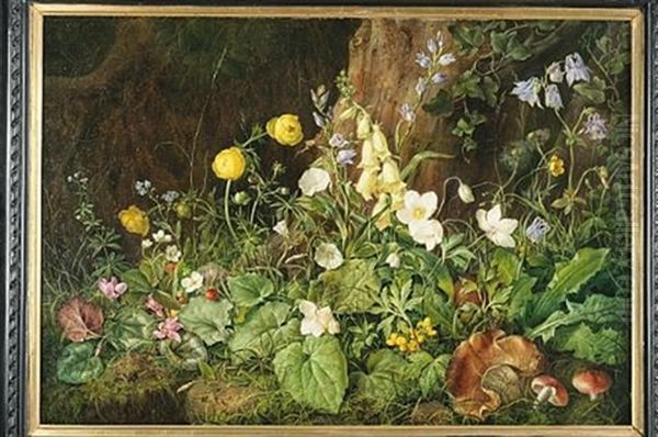 Wildflowers Oil Painting by Franz Xaver Petter