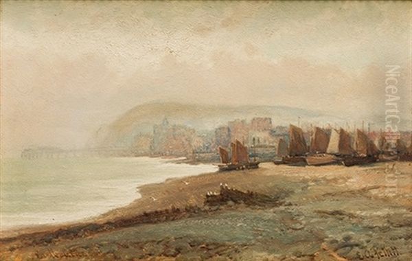 Pueblo Costero Oil Painting by Edwin Pettitt