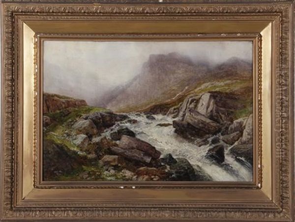 Views Of Wales (pair) Oil Painting by Edwin Pettitt