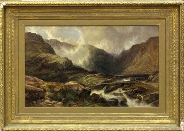 Spring Rapids Oil Painting by Edwin Pettitt