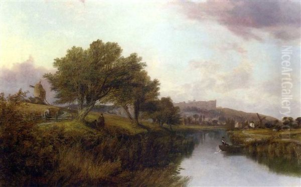 Arundel, Sussex Oil Painting by Edwin Pettitt