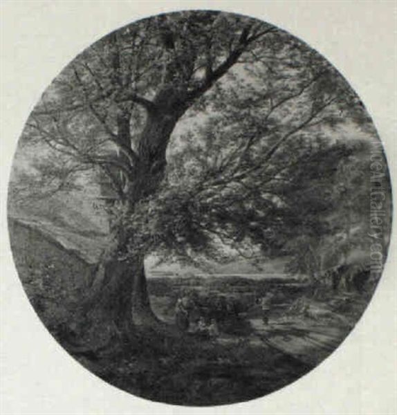 Windermere From Troutbeck Oil Painting by Edwin Pettitt