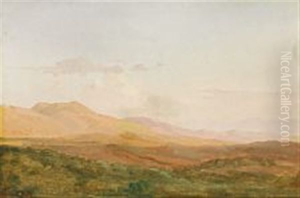 From The Sabine Hills Oil Painting by Fritz Petzholdt
