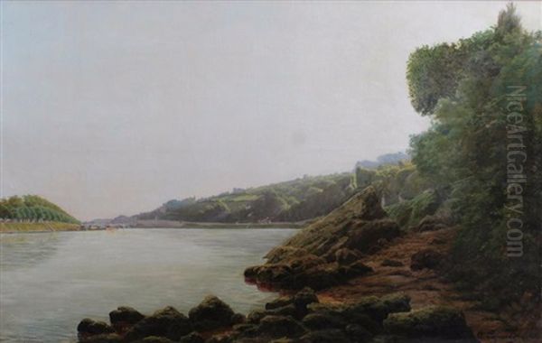 La Riviere Oil Painting by Claudius Peyrache