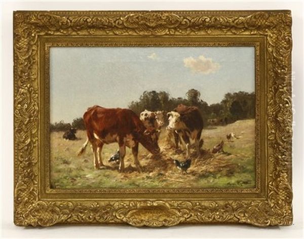 Sharing The Meal Oil Painting by Aymar Pezant