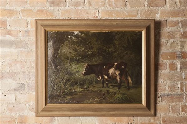 Vache Dans Un Pre Oil Painting by Aymar Pezant
