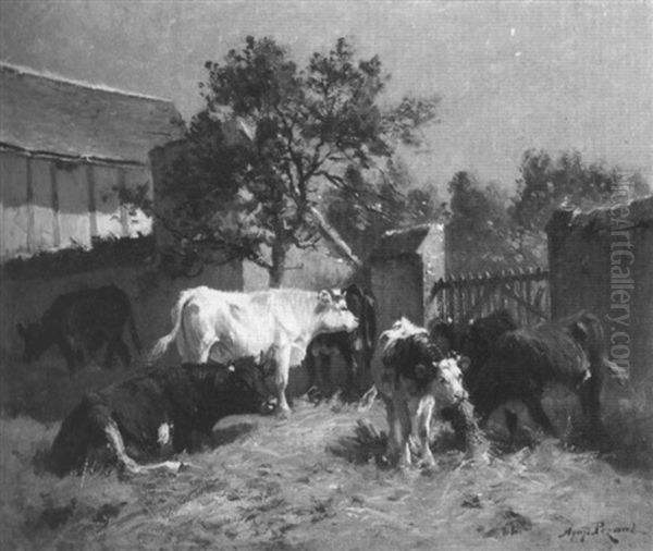 The Cattle Herd Oil Painting by Aymar Pezant