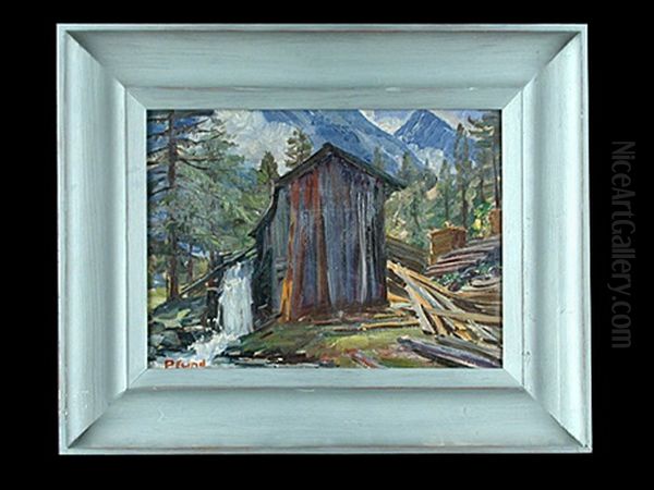Sagemuhle Zwischen Fischbachau Und Bairischzell Oil Painting by Alois Pfund